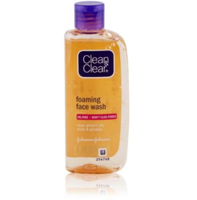 Clean & clear foaming face wash